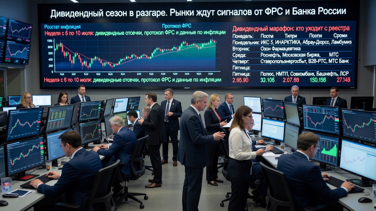 Дивидендный сезон в разгаре. Рынки ждут сигналов от ФРС и Банка России