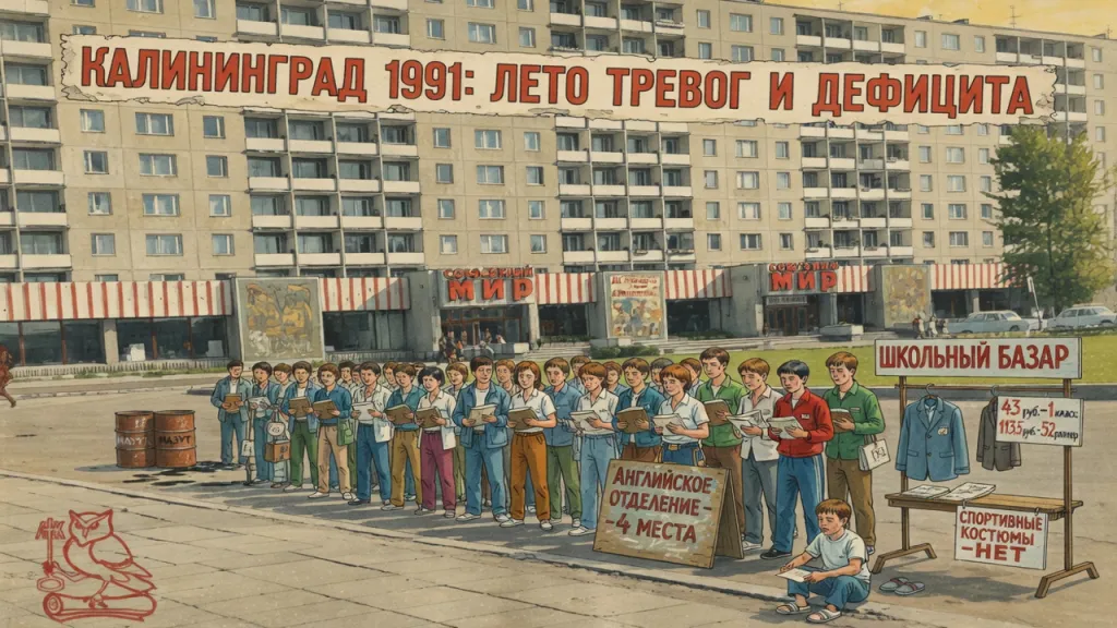 Лето тревог и дефицита. Каким был Калининград в июле 1991-го